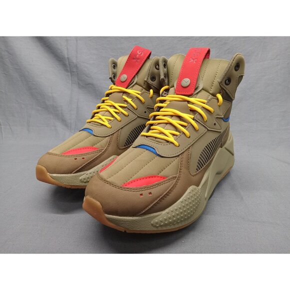 Puma Boys RS-X Mid M.I. JR Green Black Size 7 NEW NO BOX! - Picture 4 of 11